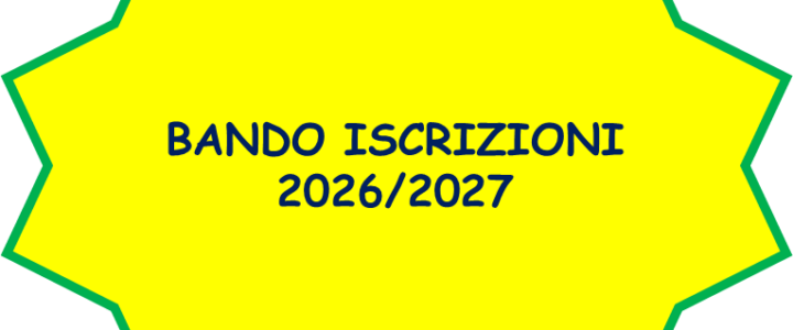BANDO ISCRIZIONI 2026/2027